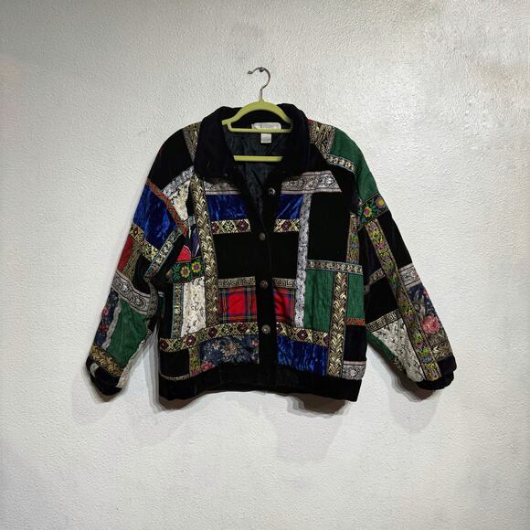 Preston & York Sport Black Quilt Vintage Jacket Sz S - Picture 2 of 12